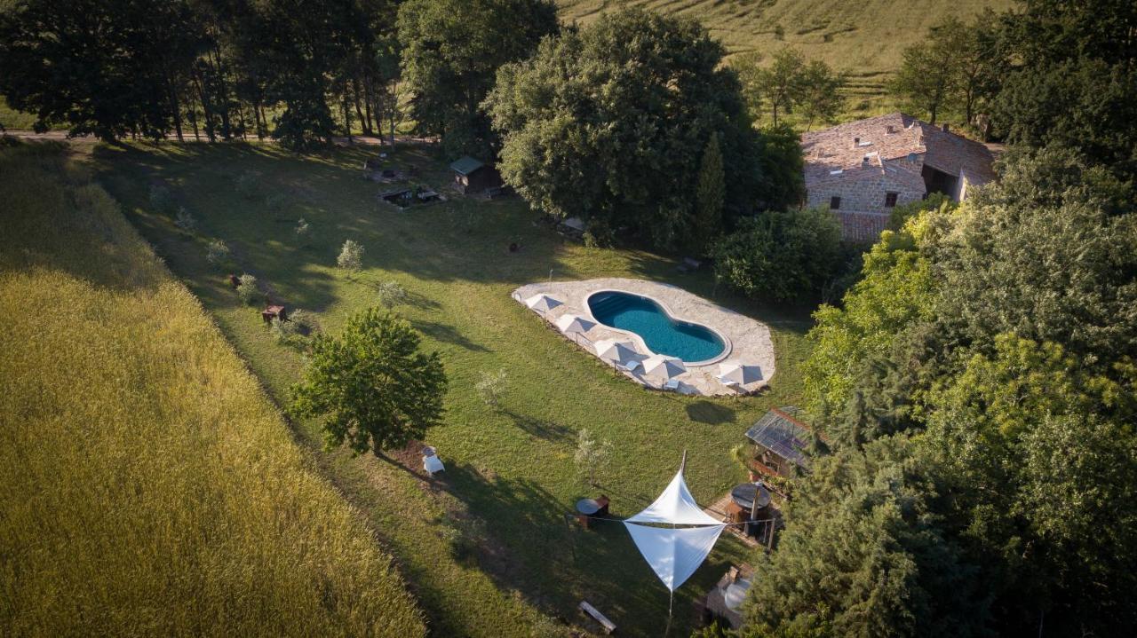 Glamping In Toscana, Luxury Tents In Agriturismo Biologico Sorano  Eksteriør billede